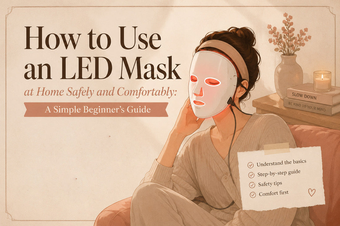 How to Use an LED Mask at Home Safely and Comfortably: A Simple Beginner’s Guide