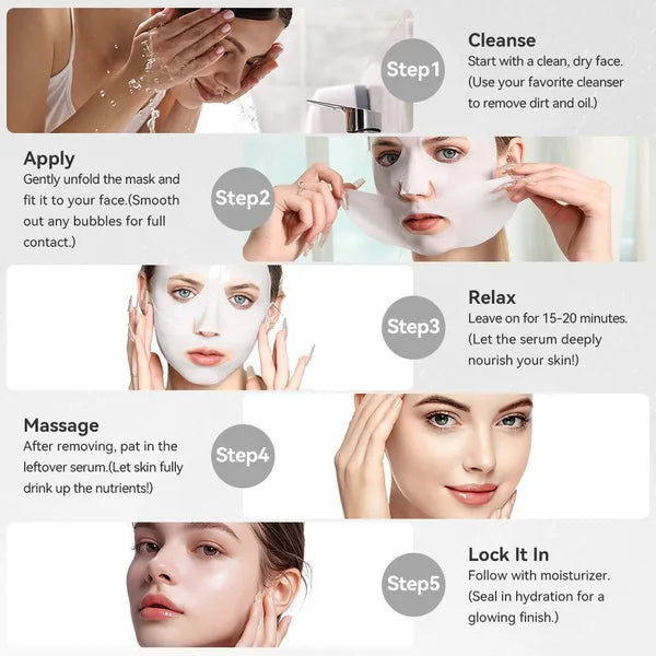 5 SHEETS/BOX Collagen Real