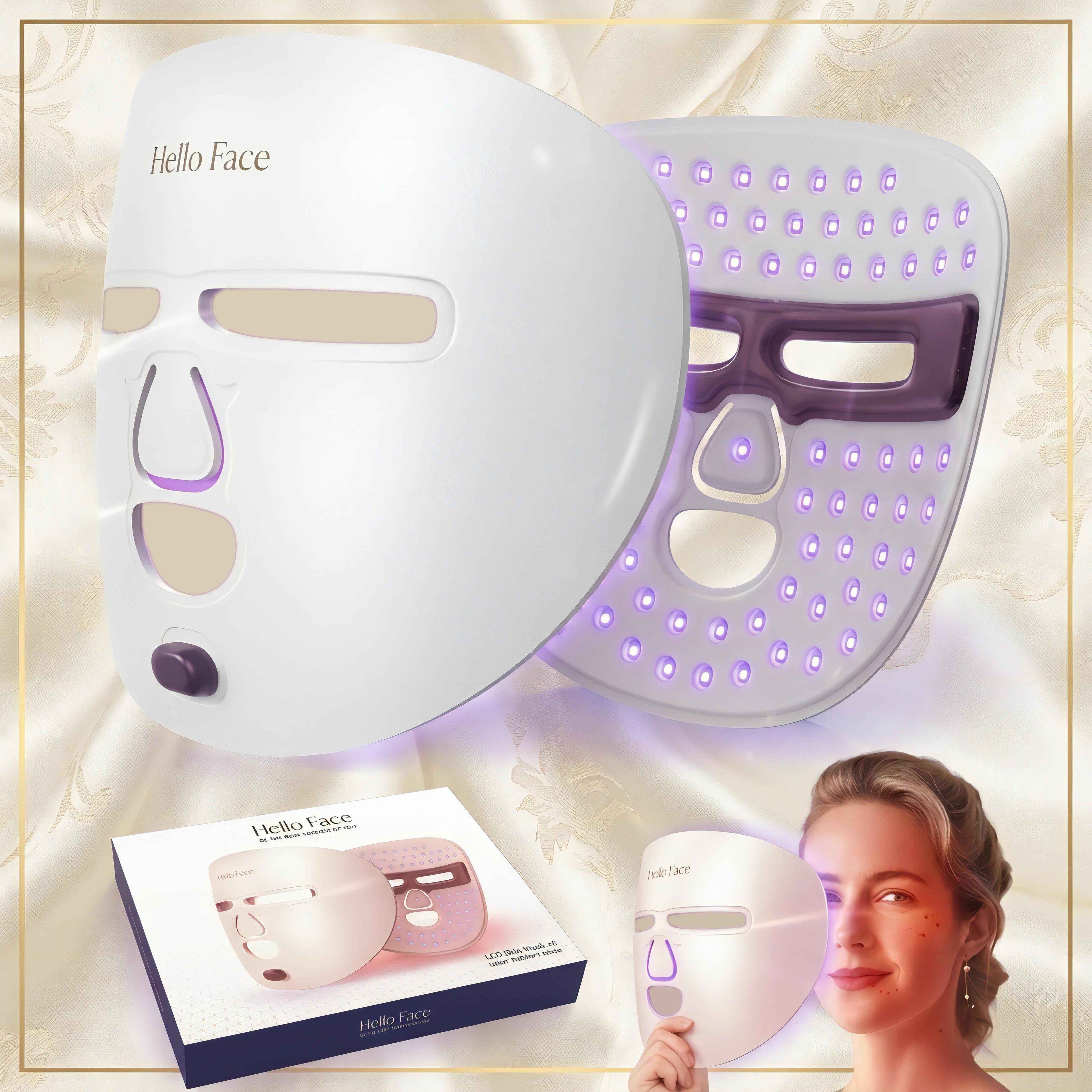 Premium LED beauty mask for skin improvement and acne control